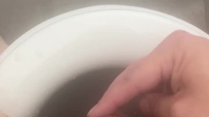 Pissing on the toilet seat