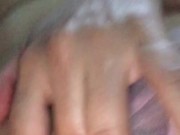 Hot and horny girl records herself in the back of the car masturbating and touching herself 16/16