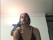 The tenant is fucked in a doggy position without her husband noticing. 6/16