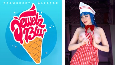 Blue-Haired Jewelz Blu Screams For Ice Cream Orgasm - TeamSkeet All Stars