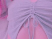 Playing with ice makes her hot! She cums on my fingers 1/16