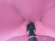 Playing with ice makes her hot! She cums on my fingers 11/16