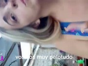 HOTWIFE. ESPOSA PUTA CHUPA VERGA EN EL VIVERO Y SE LO DEDICA A SU CORNUDO