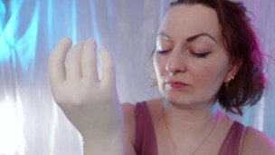 ASMR with surgical gloves and medical mask - SFW video