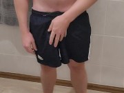 Precum after piss follow me on OF Billabong Boy 4/16