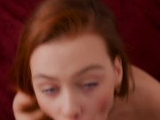 Step sister sucks my huge cock sweetly and gently until she ends up in her mouth. - FoxyElf 11/16