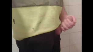 Jerking off after work
