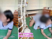 【素人中出し】かわいい日本人とセックス｜生徒を体育館に呼び出して種付する 1/16