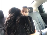 I seduce and touch my best friend while we go in the uber 12/16