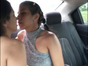 I seduce and touch my best friend while we go in the uber 16/16