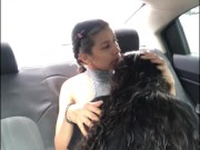 I seduce and touch my best friend while we go in the uber 6/16