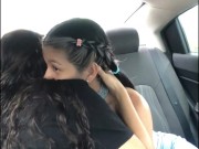 I seduce and touch my best friend while we go in the uber 9/16