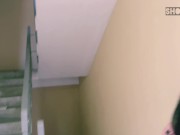 SOMETIMES A NEIGHBOR LIKES TO SUCK MY DICK IN THE ENTRANCE! 2/16