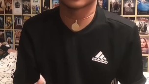 Asian boy tried masturbator and cock rings
