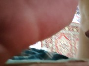 hey whore! I douse your clothes with sweet cum!