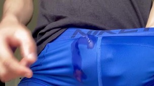 BIG CUMSHOT in boxers