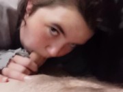 Stepsister sucks my dick so she doesn't have to go to school 4/16