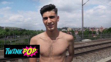 TWINKPOP - His Routine To Run In The Train Rail But Today He Gets Cash For Getting Naked