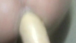 **Riding Huge Dildo**
