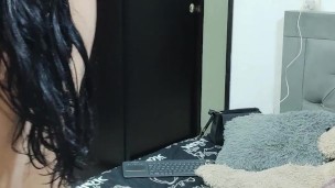 Hot lesbian encounter in the sleepovers of these two friends, dildos and a lot of masturbation