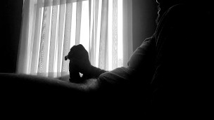 Public Aesthetic Window Masturbation and Edging With Massive Cum Moan