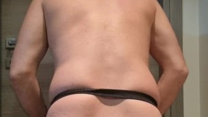 Anal giant dildo penetration