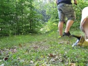 Milf walks like a dog on a leash 14/16