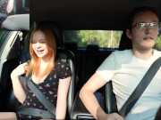 Surprise Verlonis for Justin lush Control inside her pussy while driving car in Public 2/16