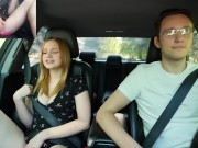 Surprise Verlonis for Justin lush Control inside her pussy while driving car in Public 4/16