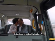 Fake Taxi Ebony babe with small boobs getting fucked by two big fat dicks 2/16