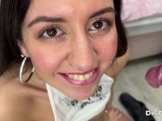 Лучшая подборка камшотов на лицо и в рот. Глотание спермы. С Katty West 9/16