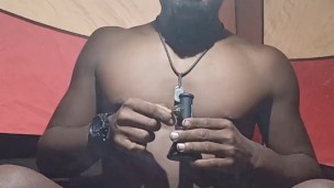 Buck smoking and hanging out
