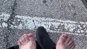 Airing out my ManToes on a hot summer day