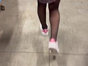 I accompany my hot neighbor and I cum on her small tits after a good blowjob 5/16