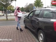 MyDirtyHobby - Sexy amateur swallows cum after outdoor fuck 2/16