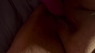 big fat BBW pussy being fucked by a 9 inch dildo