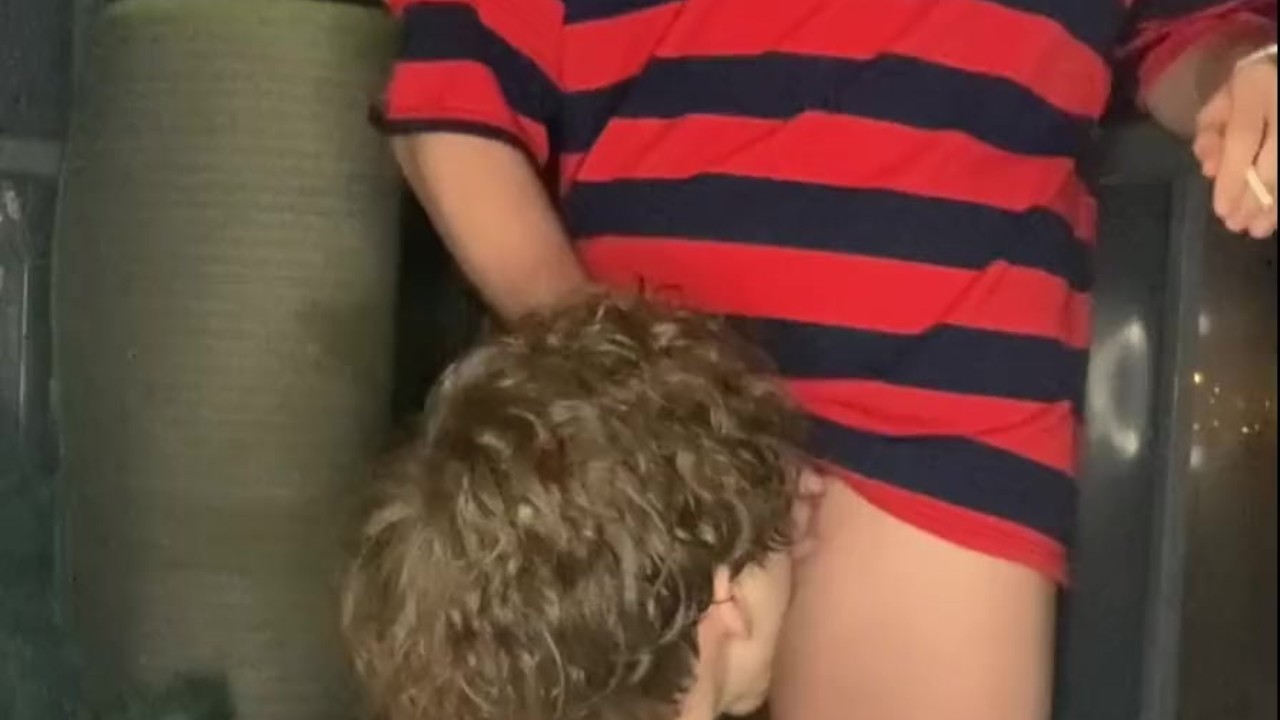 My friend loves to suck me when i go out to smoke on the ...