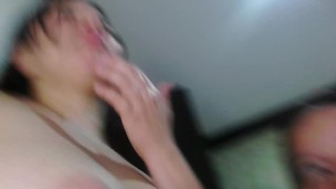 leche en la cara de mi amiga