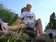 Wspólna masturbacja polskiej pary publicznie 1/16