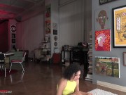 Beautiful Latina eighteen year old new cummer Dani Diaz gets even on her cheating boyfriend! 8/16