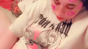 Cute Softcore Egirl plays with her tight pussy