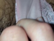 開始1分でパンツがぐっしょり♡濡れやすい剛毛素人がパンツの隙間から指をじゅぽじゅぽオナニー【個人撮影】 16/16