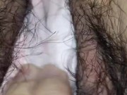 開始1分でパンツがぐっしょり♡濡れやすい剛毛素人がパンツの隙間から指をじゅぽじゅぽオナニー【個人撮影】 8/16