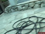 Horny Slut Kira Is The Belle of the Frat Party 1/16