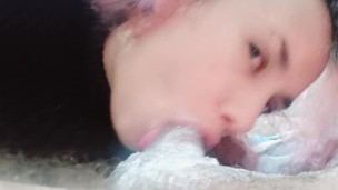 creampie soaking the teen mouth,motherfucker ebony's bitch keep looking at on camera at cumshot🍆🥛
