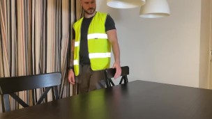 Cocky boots up builder small penis humiliation