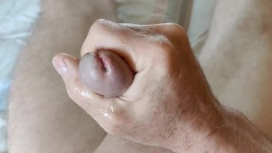 Morning jerking off and cuming