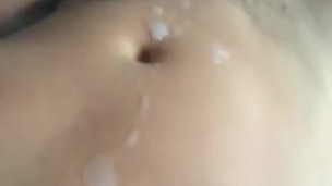 Guy jacking off and cum