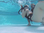 Minnie is being hardcore fucked in the pool 6/16