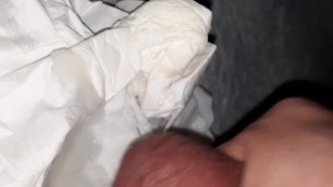 My girlfriend finally let me cum over a paper